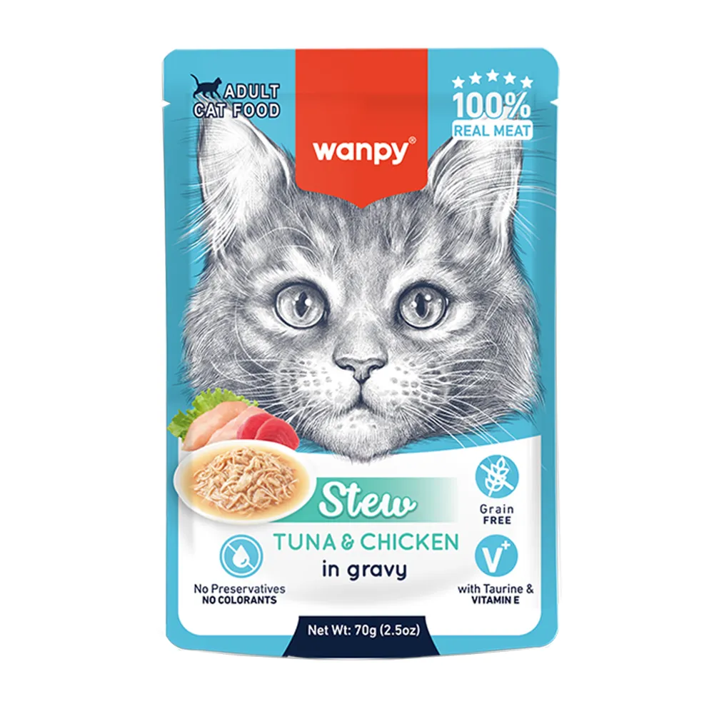 پوچ گربه با طعم ماهی تن و مرغ خورشتی ونپی – Stew Tuna &amp; Chicken