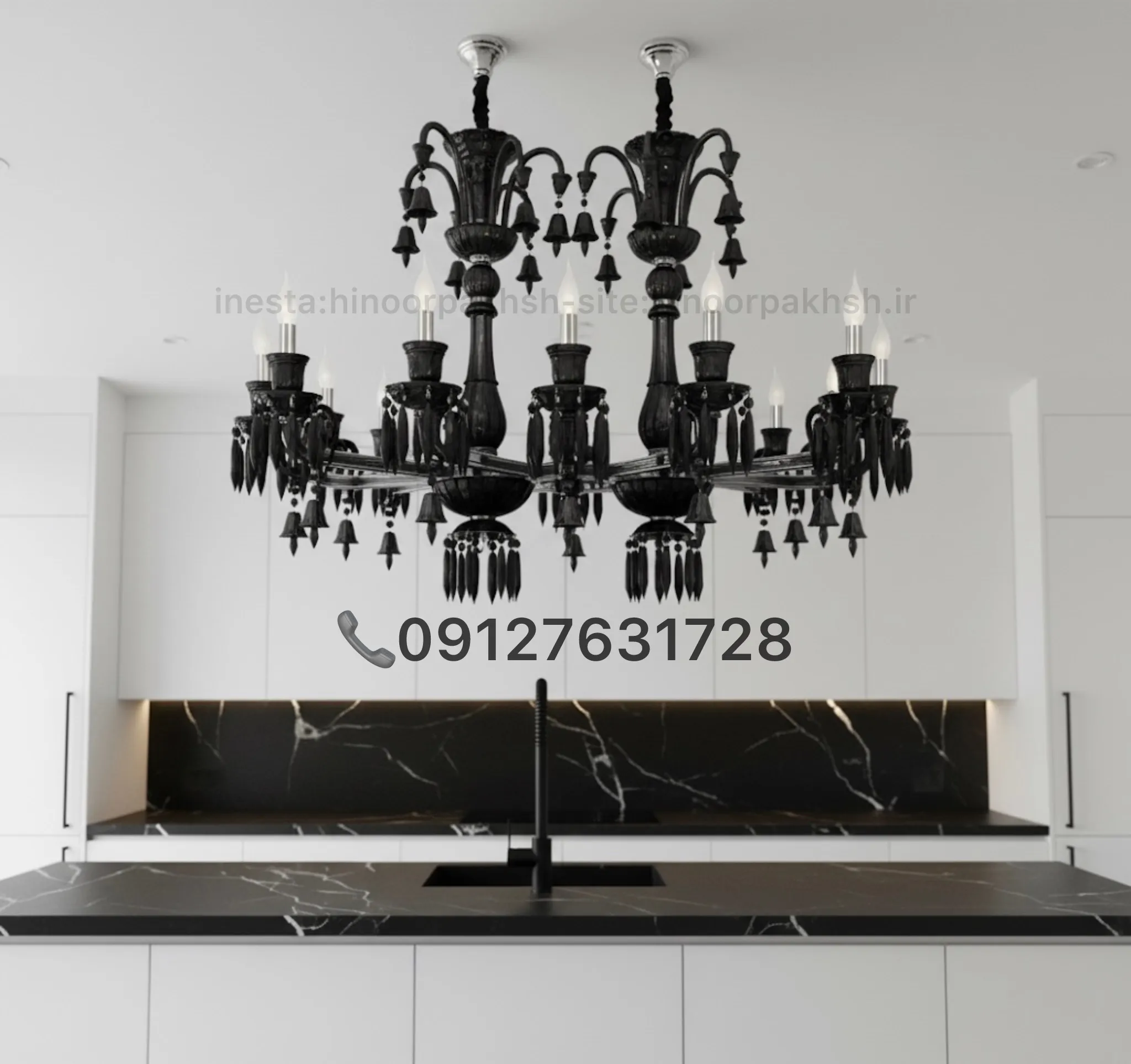 لوستر و لاینر کریستالی باکارات طرح فرانسه سبک کلاسیک