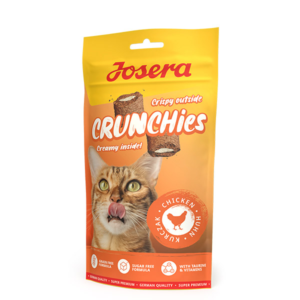 تشویقی گربه کرانچی مغزدار با مرغ جوسرا Crunchies Chicken