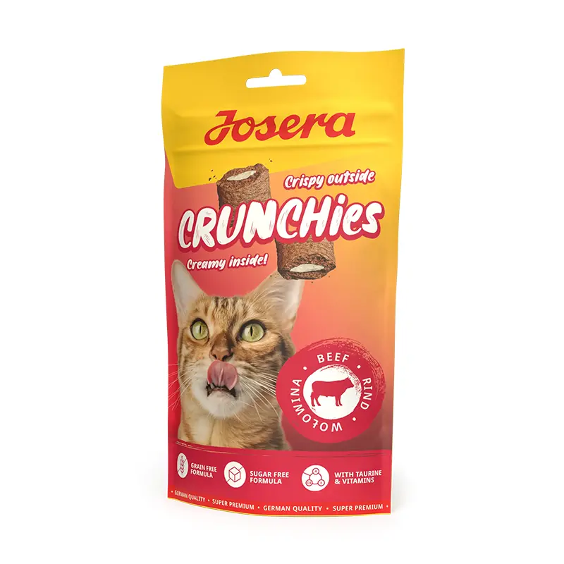 تشویقی گربه کرانچی مغزدار با طعم بیف جوسرا Crunchies Beef