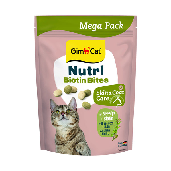 قرص مگا پک گربه بیوتین و جلبک جیم کت Seealgae &amp; Biotin