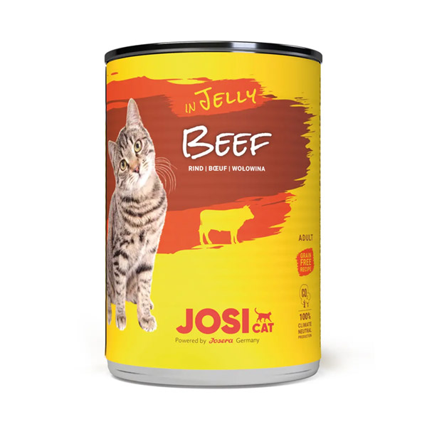کنسرو گربه جوسی کت با طعم گوشت گاو ژله ای جوسرا Beef Jelly