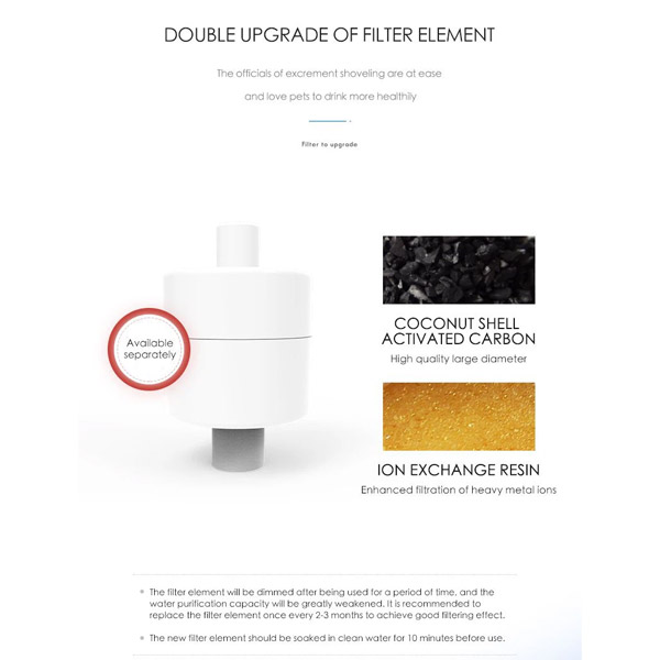 آبخوری برقی حیوانات خانگی مدل اپل الس پت – Els Pet Apple Fountain — تصویر ۷