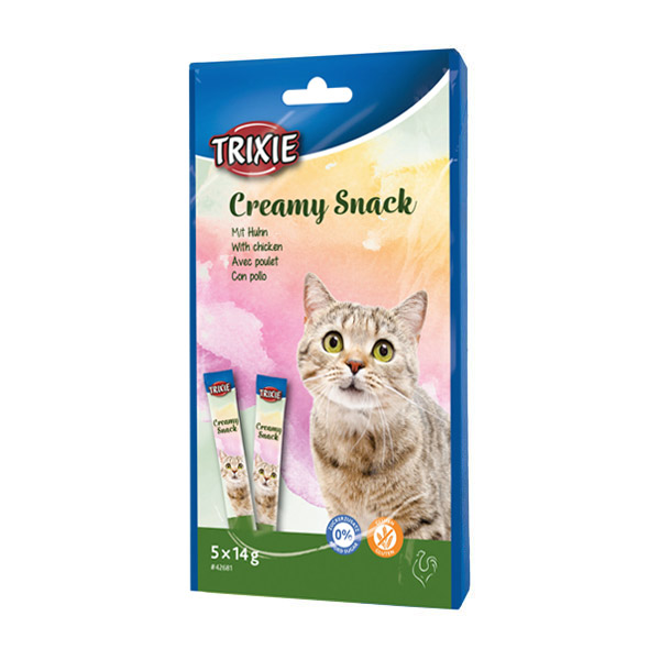 بستنی گربه با طعم مرغ تریکسی – Trixie Creamy Snack