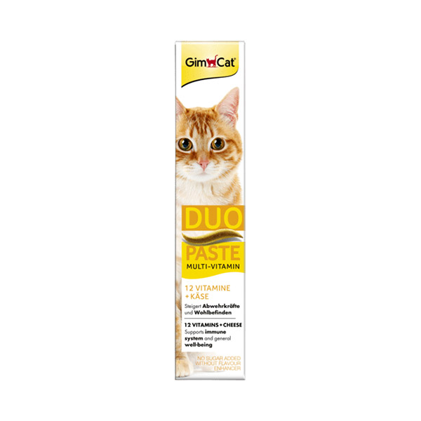 خمیر مولتی ویتامین گربه با طعم پنیر جیم کت Duo Paste