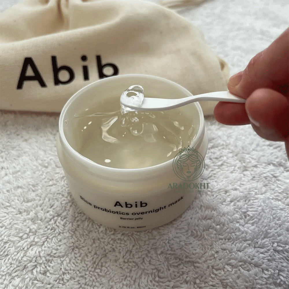 ماسک شب ژلی برنج و پروبیوتیک ابیب روشن کننده و تقویت کننده بریر پوست ABIB Rice Probiotics Overnight Mask Barrier Jelly — تصویر ۴