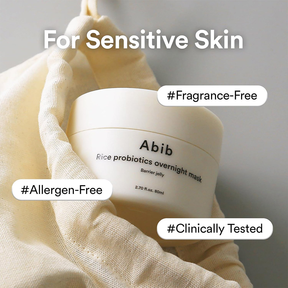 ماسک شب ژلی برنج و پروبیوتیک ابیب روشن کننده و تقویت کننده بریر پوست ABIB Rice Probiotics Overnight Mask Barrier Jelly — تصویر ۶