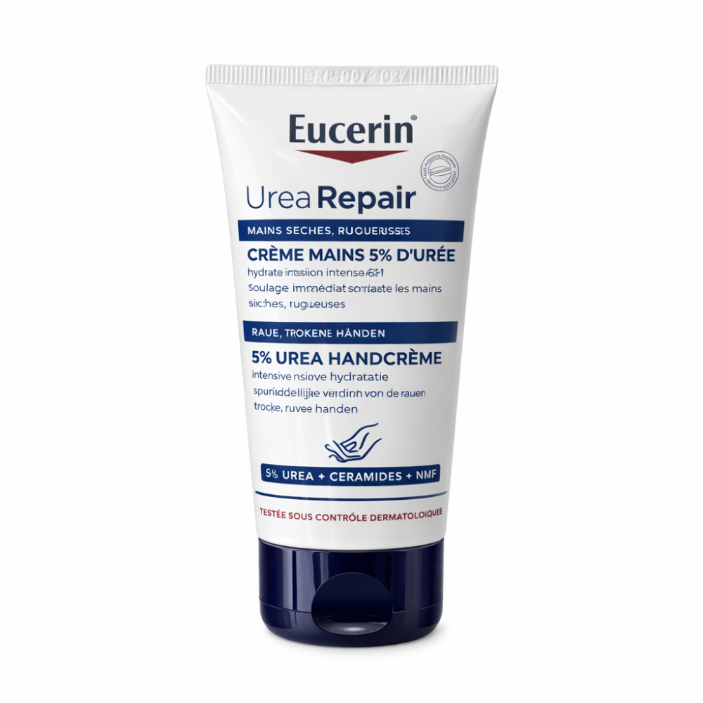 کرم دست ترمیم کننده و آبرسان اوره 5 درصد اوسرین Eucerin Repair Hand Cream with 5% Urea — تصویر ۲