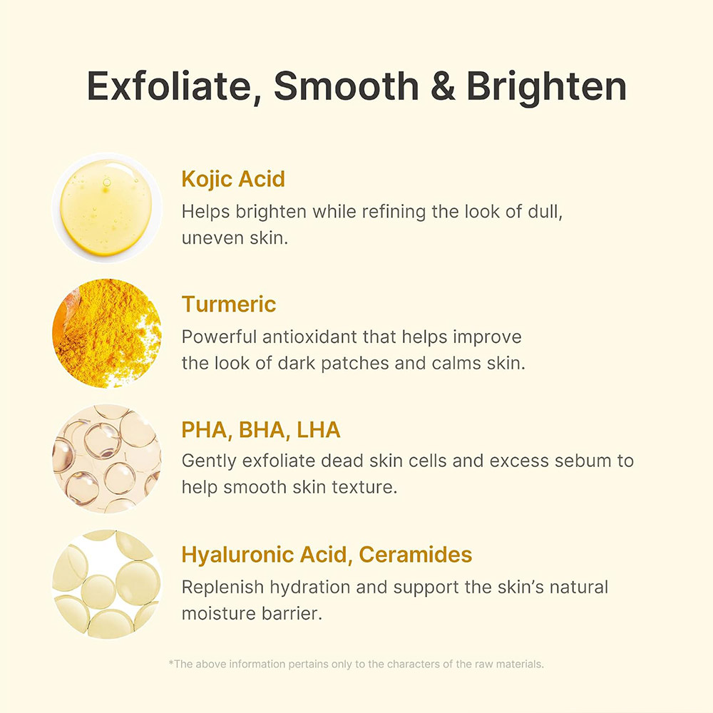 سرم پیل شات کوجیک اسید و زردچوبه مدی کیوب لایه بردار ملایم و روشن کننده قوی پوست medicube Kojic Acid Turmeric Peel Shot — تصویر ۴