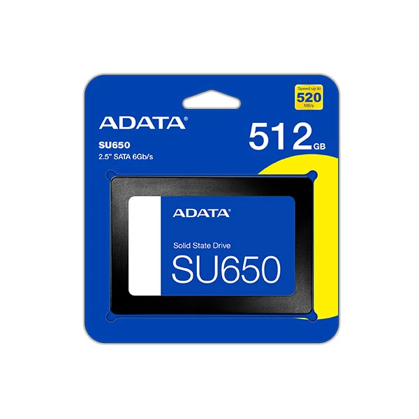 حافظه SSD اینترنال ای دیتا مدل SU650 ظرفیت 512 گیگابایت