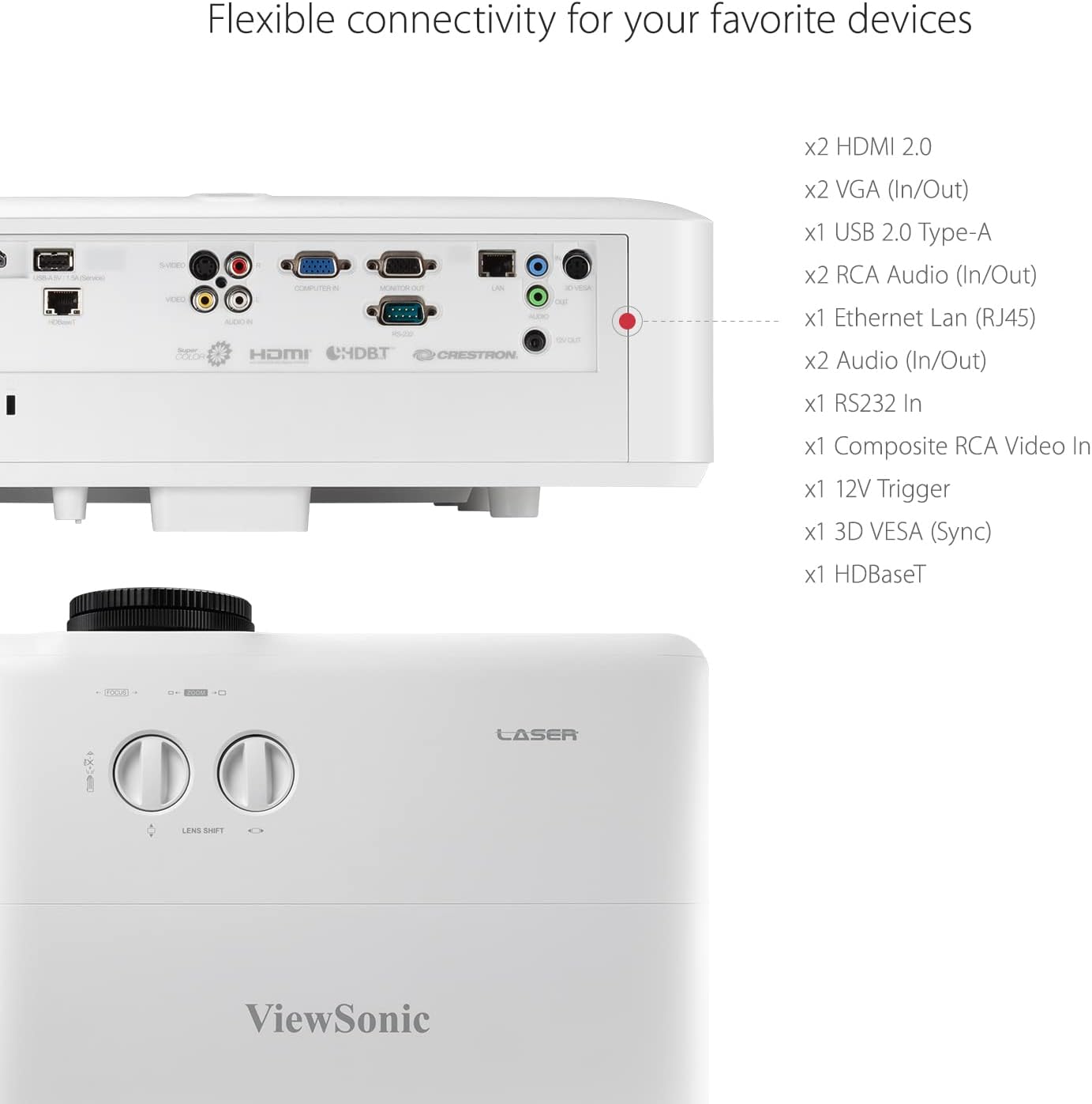 ویدئو پروژکتور ویوسونیک VIEWSONIC LS920WU — تصویر ۴