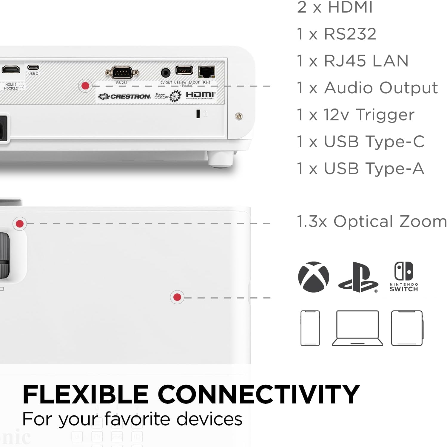 ویدئو پروژکتور ویوسونیک VIEWSONIC PX749-4K — تصویر ۳