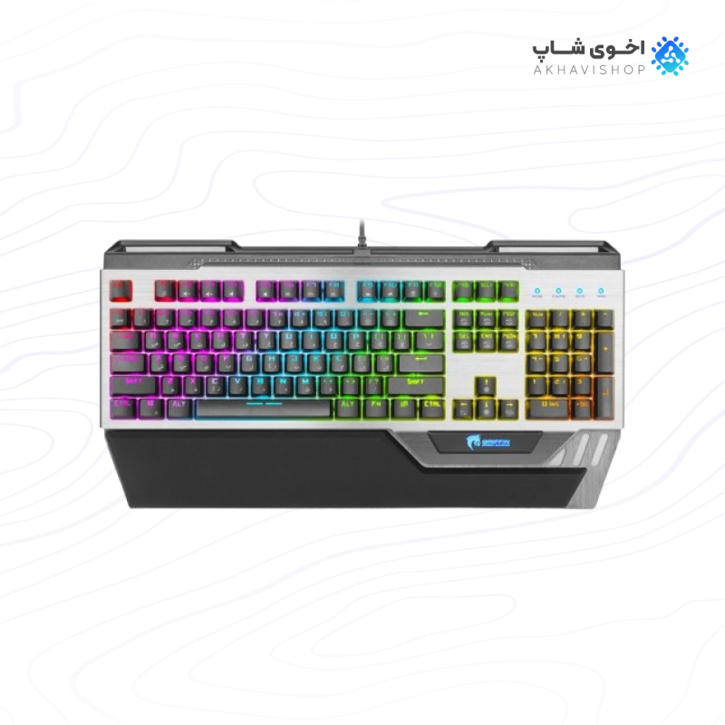 کیبورد با سیم گیمینگ گرین KEYBOARD GREEN GK-803 RGB — تصویر ۲