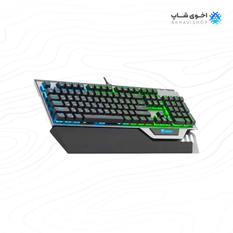 کیبورد با سیم گیمینگ گرین KEYBOARD GREEN GK-803 RGB — تصویر ۳