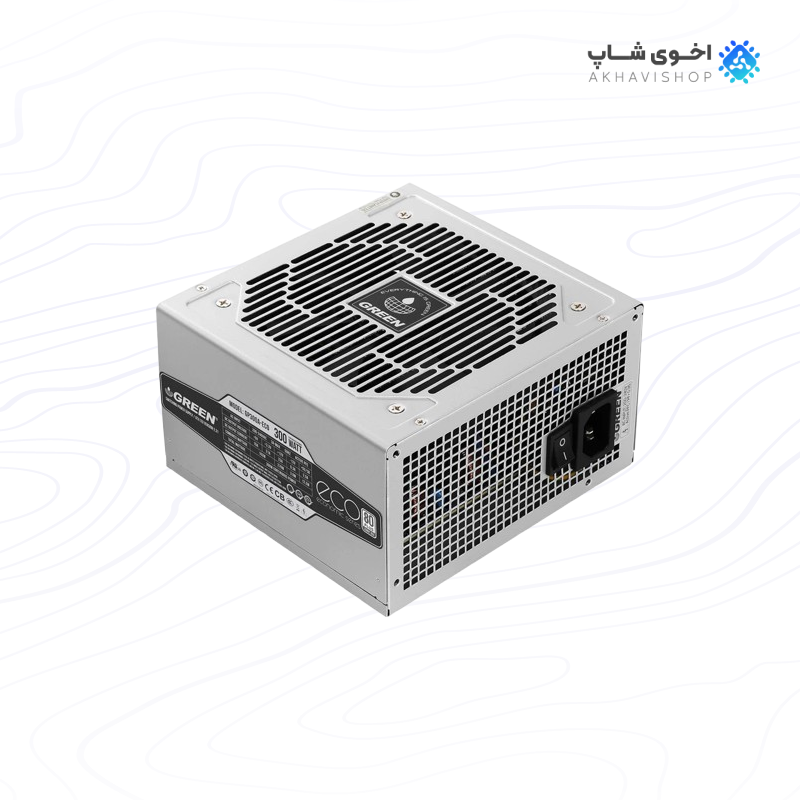 منبع تغذیه کامپیوتر گرین GP300A-ECO 80 Plus White توان 300 وات