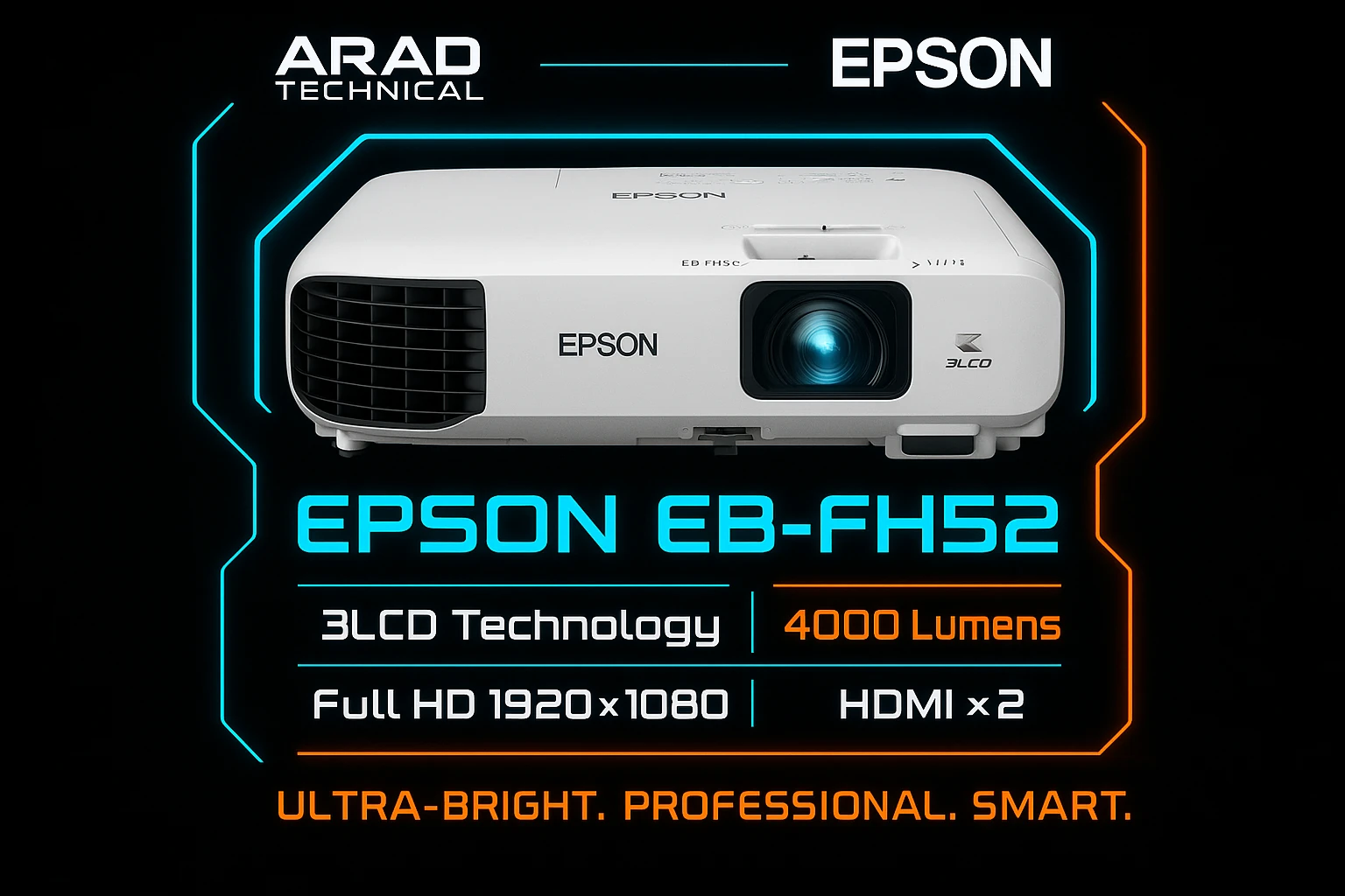 ویدئو پروژکتور اپسون EPSON EB-FH52 — تصویر ۶
