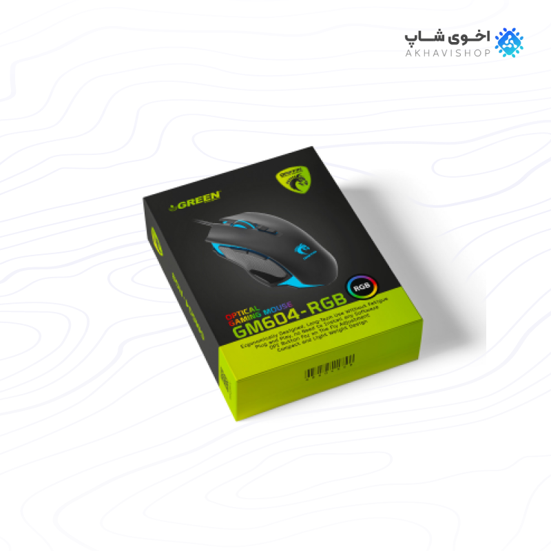 ماوس گیمینگ RGB گرین مدل GM-604RGB با نورپردازی زیبا و کلیدهای قابل برنامه‌ریزی — تصویر ۳