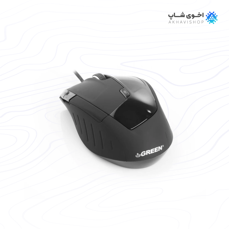 ماوس با سیم گرین مدل GM-302 با طراحی ارگونومیک — تصویر ۳