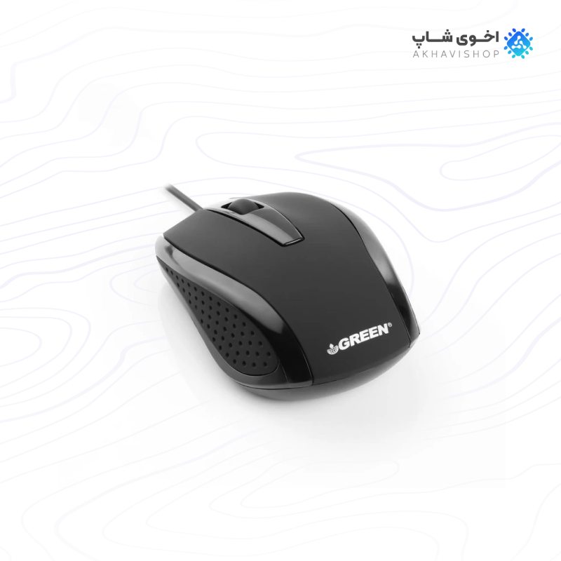 ماوس با سیم گرین مدل GM-101 با طراحی ساده و کاربردی — تصویر ۳