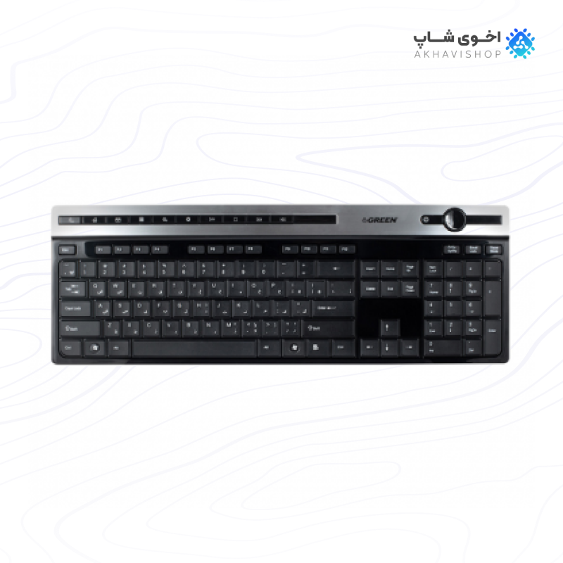 کیبورد گیمینگ گرین مدل GK-503 با طراحی ارگونومیک و نور پس‌زمینه — تصویر ۲