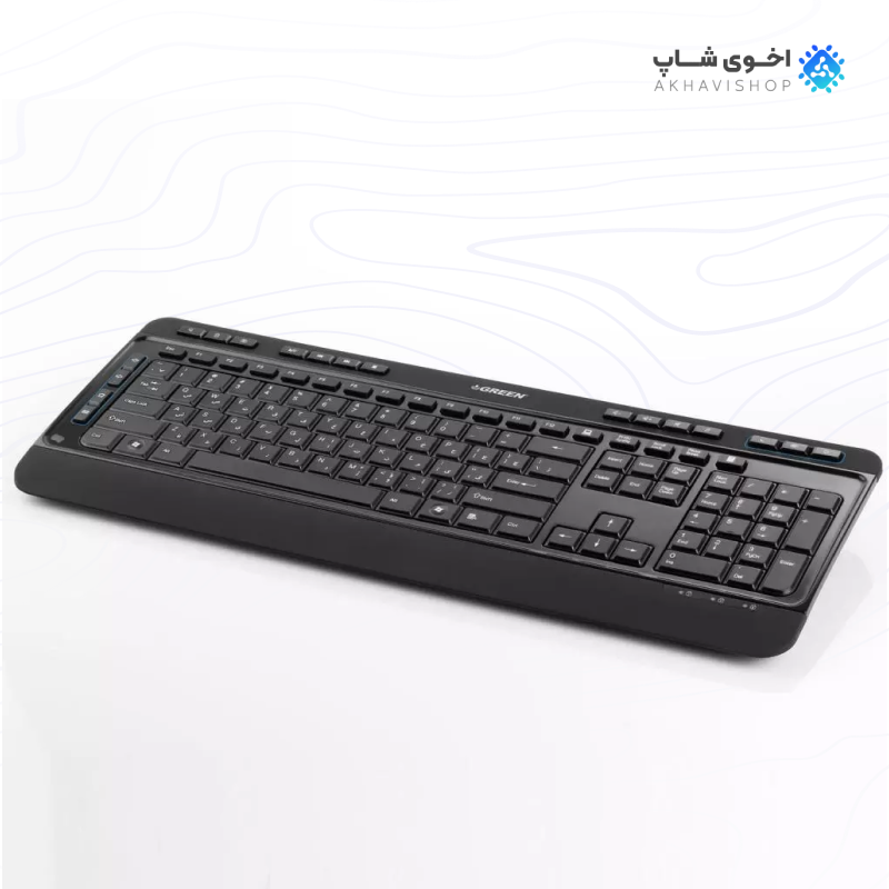 کیبورد گیمینگ گرین مدل GK-502 با نور RGB و بدنه مقاوم — تصویر ۳