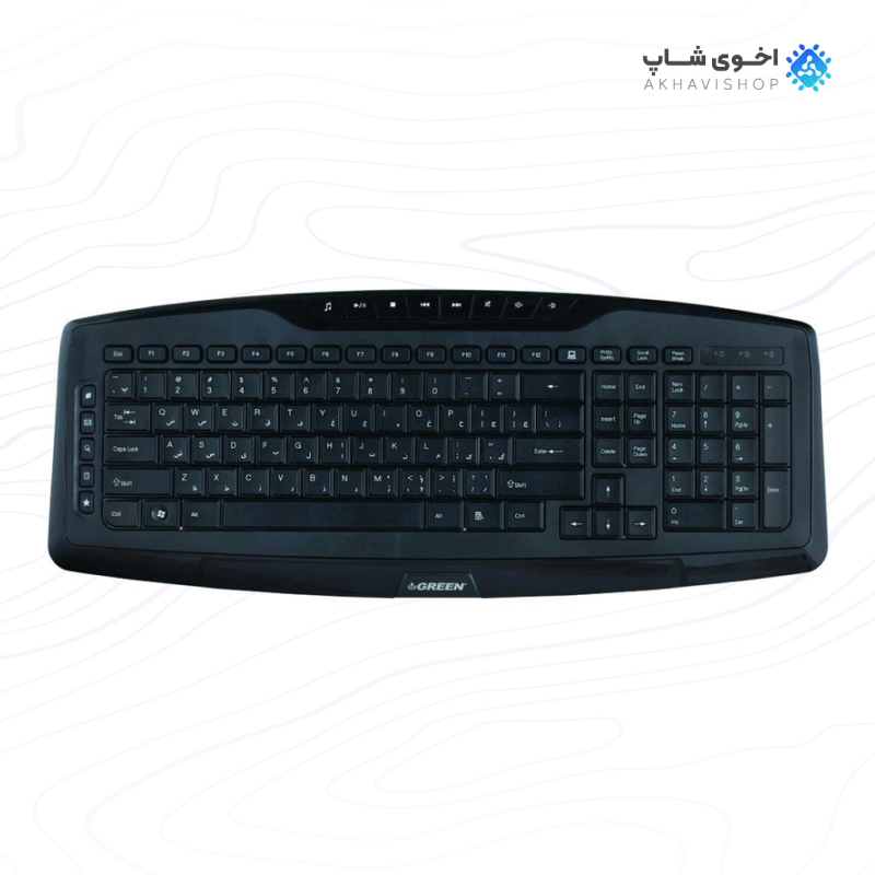کیبورد گیمینگ گرین مدل GK-501 با کلیدهای مکانیکی و طراحی خاص — تصویر ۴