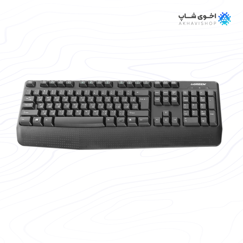 کیبورد گیمینگ گرین مدل GK-306W با نورپردازی RGB و ظاهر مدرن — تصویر ۶