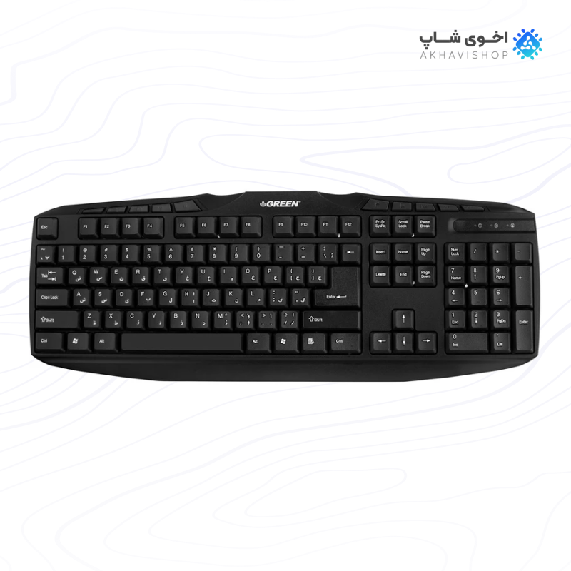 کیبورد مکانیکی گرین مدل GK-302 مناسب کاربری اداری و تایپ طولانی — تصویر ۵
