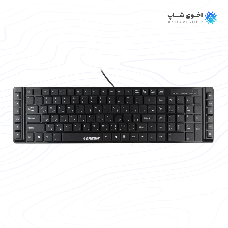کیبورد مکانیکی گرین مدل GK-301 با طراحی مقاوم برای تایپ سریع — تصویر ۲