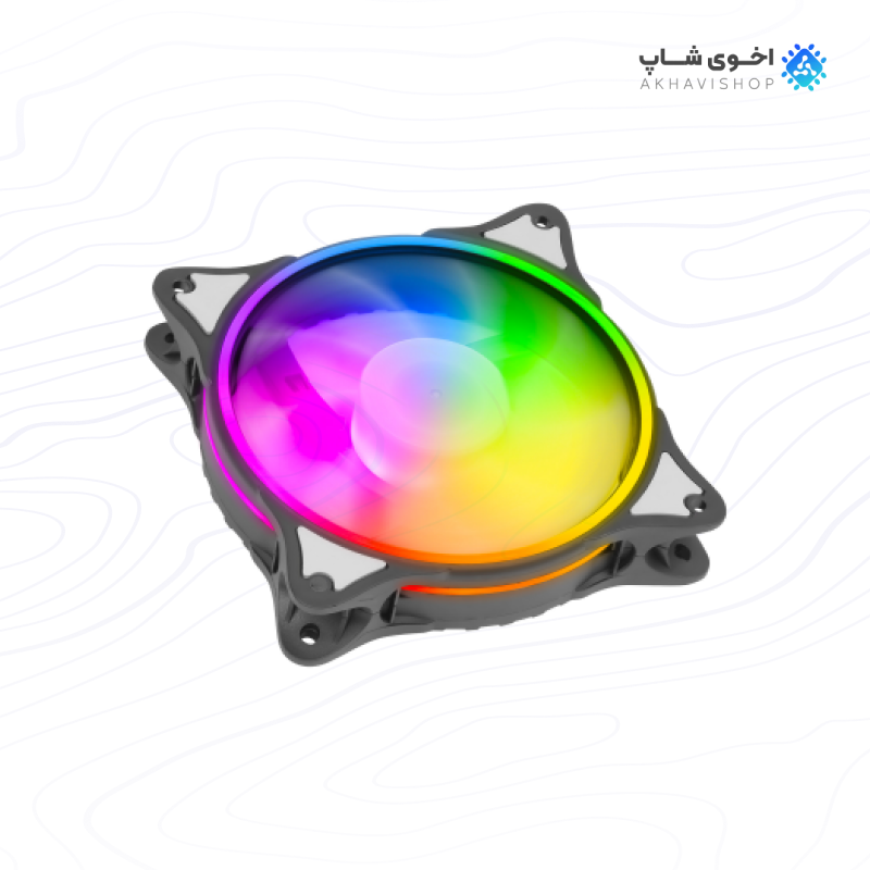 فن کیس گرین مدل FAN KIT GFK120M-ARGB با نورپردازی ARGB و عملکرد خنککنندگی بالا — تصویر ۳