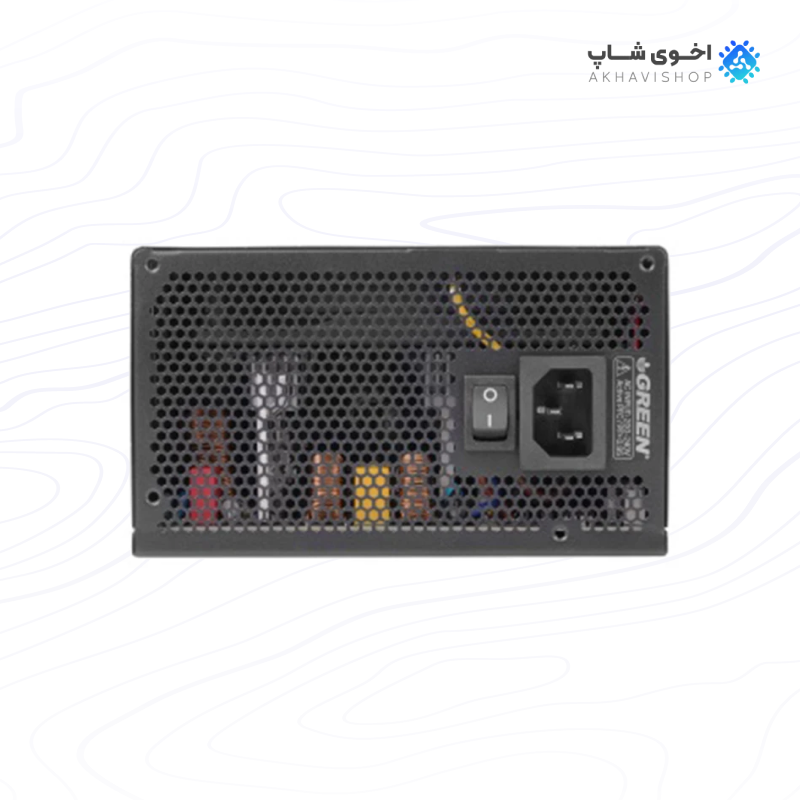 منبع تغذیه کامپیوتر گرین مدل GP600A-GED با استاندارد 80Plus Gold و توان 600 وات — تصویر ۳