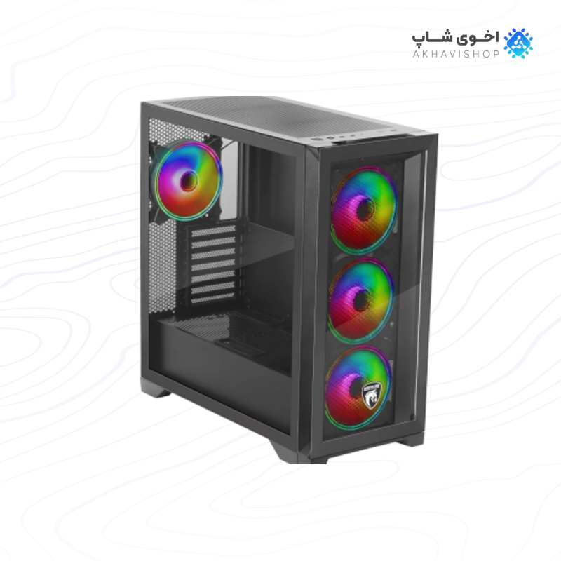 کیس گیمینگ گرین مدل G9 Griffin با طراحی حرفه‌ای و پشتیبانی کامل از قطعات گیمینگ — تصویر ۲