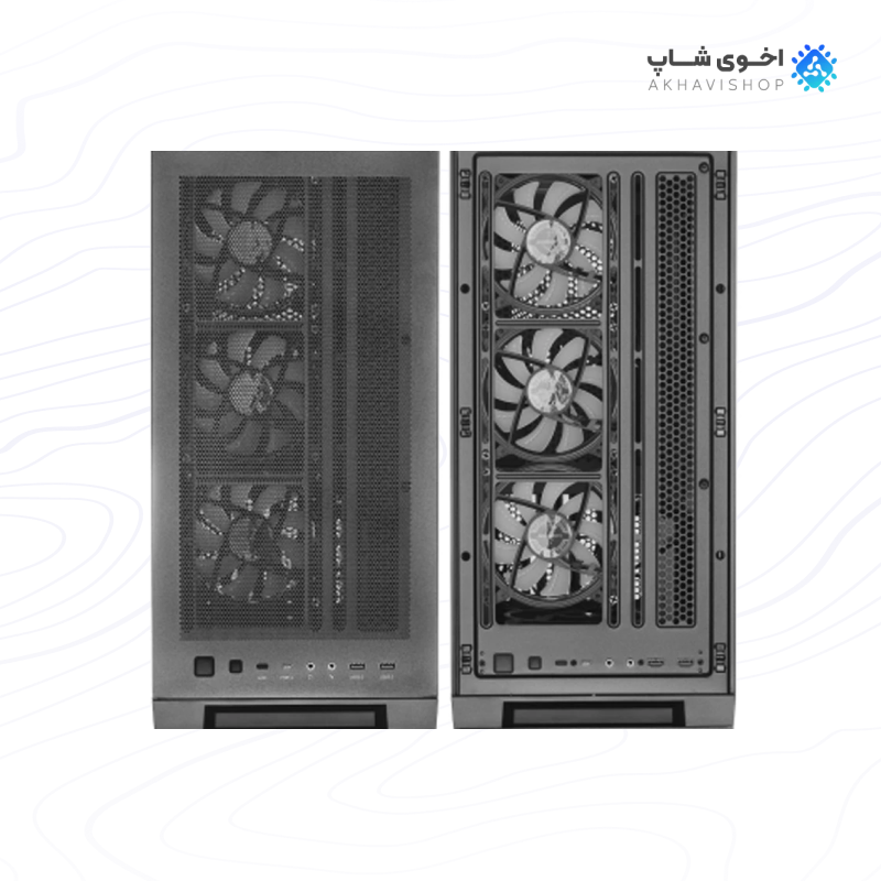کیس گیمینگ گرین مدل G9 Griffin با طراحی حرفه‌ای و پشتیبانی کامل از قطعات گیمینگ — تصویر ۴