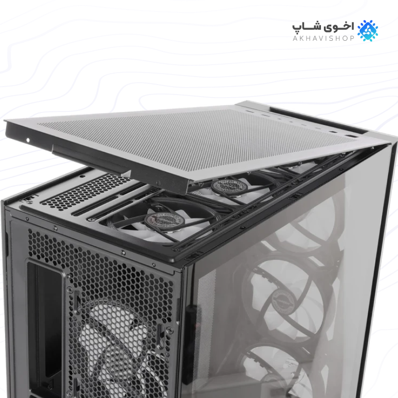 کیس گیمینگ گرین مدل G9 Griffin با طراحی حرفه‌ای و پشتیبانی کامل از قطعات گیمینگ — تصویر ۵