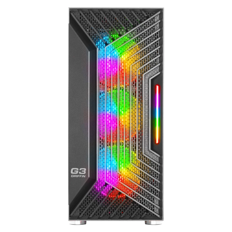 کیس گیمینگ گرین مدل G3 Griffin+ با پنل شفاف و پشتیبانی از خنک‌کننده آبی — تصویر ۸