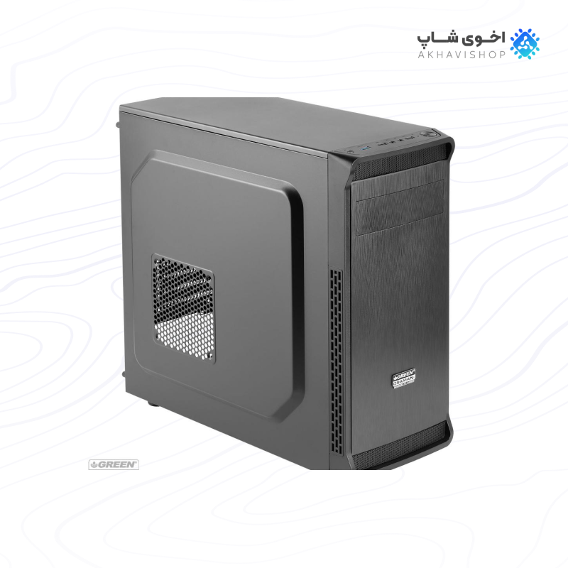 کیس کامپیوتر گرین مدل Oraman Plus با طراحی حرفه‌ای برای سیستم‌های گیمینگ — تصویر ۲