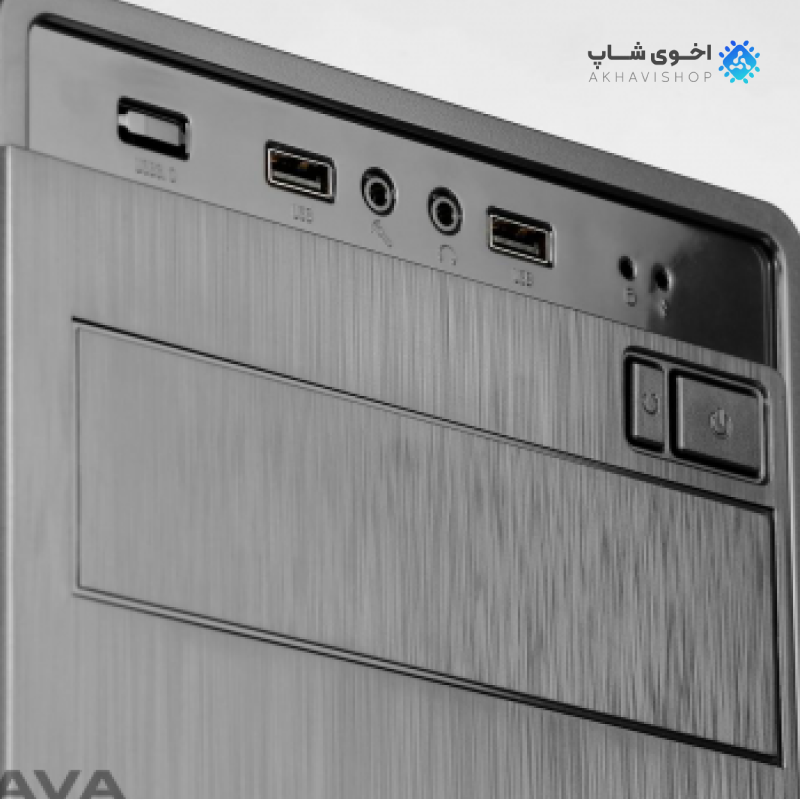 کیس کامپیوتر گرین مدل Ava با طراحی کلاسیک و مناسب سیستم‌های میان‌رده — تصویر ۳
