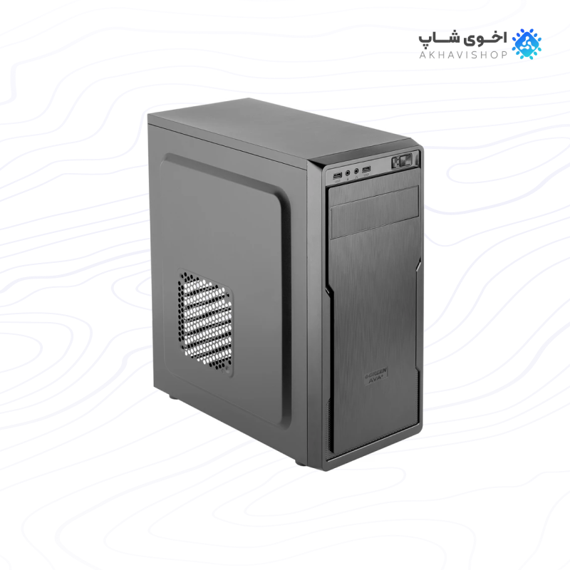 کیس کامپیوتر گرین مدل Ava Plus با نورپردازی RGB و فضای داخلی گسترده — تصویر ۲