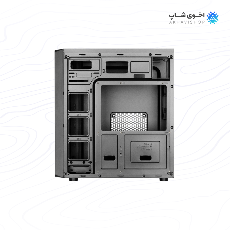کیس کامپیوتر گرین مدل Ava Plus با نورپردازی RGB و فضای داخلی گسترده — تصویر ۸