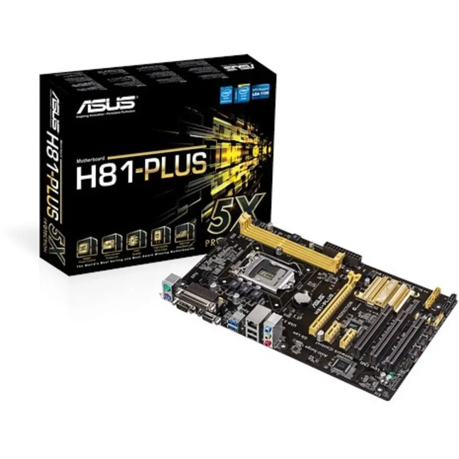 مادربرد ایسوس MOTHERBOARD ASUS H81 PLUS new LGA 1150 استوک