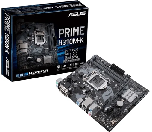 مادربرد ایسوس مدل نیو MOTHERBOARD ASUS H310 MK اورجینال پک اصلی