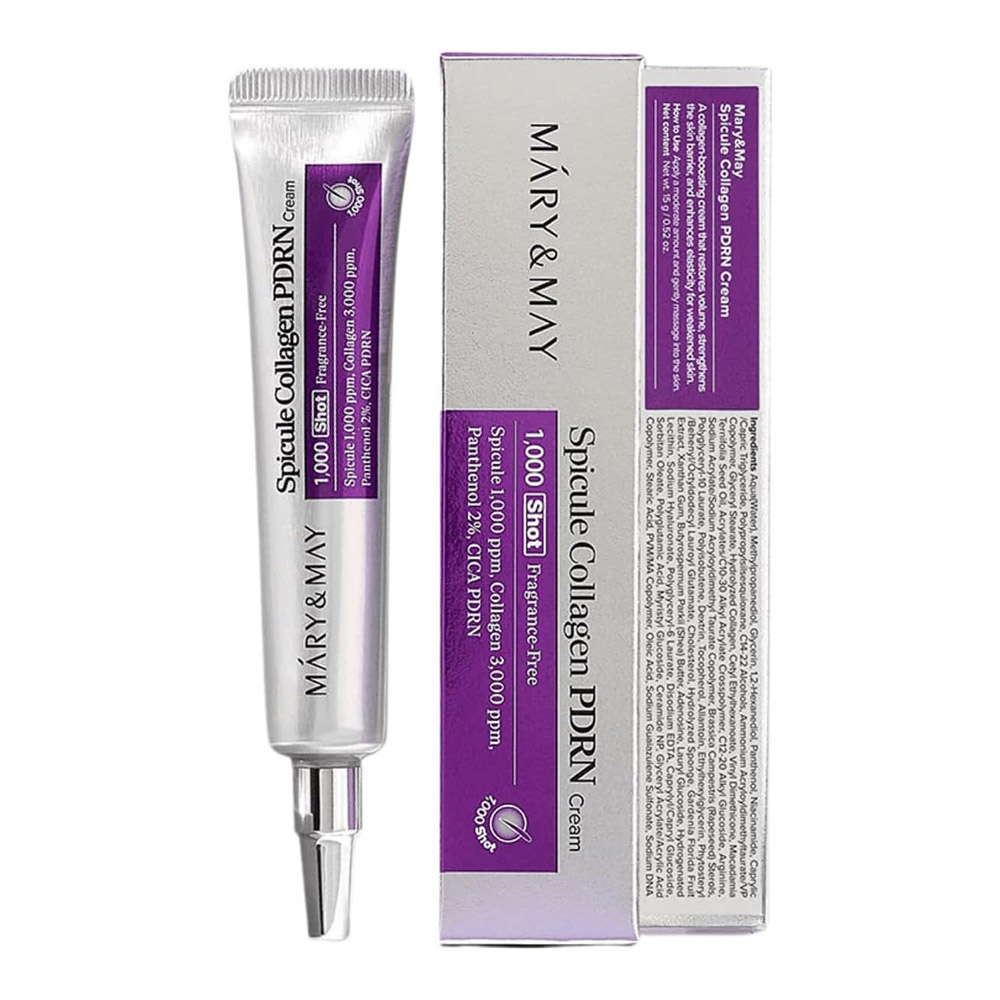 کرم اسپیکول کلاژن و PDRN مری اند می ضد چروک و ترمیم کننده پوست Mary & May Spicule Collagen PDRN Cream — تصویر ۲