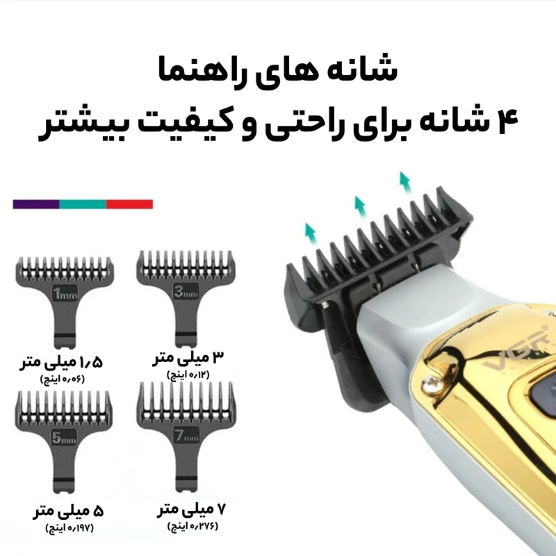 ماشین اصلاح موی سر و صورت وی جی ار مدل V-931 — تصویر ۶
