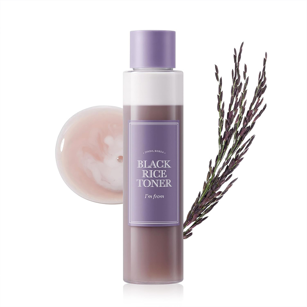 تونر برنج سیاه آیم فرام کنترل چربی، منافذ روشن کننده پوست I’m from Black Rice Toner