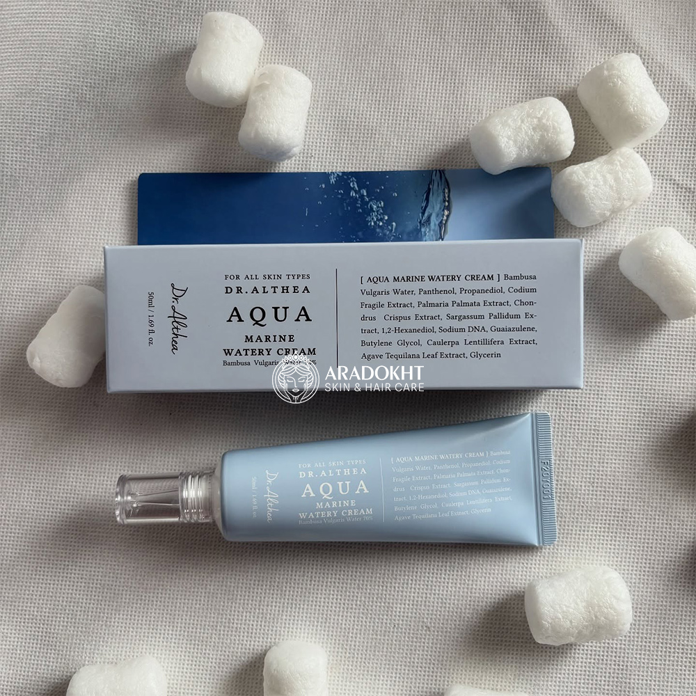 آکوا کرم آبرسان دکتر التیا Dr.Althea Aqua Marine Watery Cream 50ml — تصویر ۴