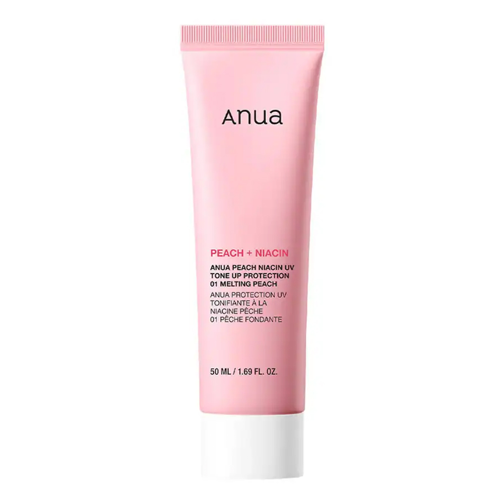 ضد آفتاب تون آپ هلو نیاسینامید آنوا Anua Peach Niacin UV Tone Up Protection 01 Melting Peach — تصویر ۲