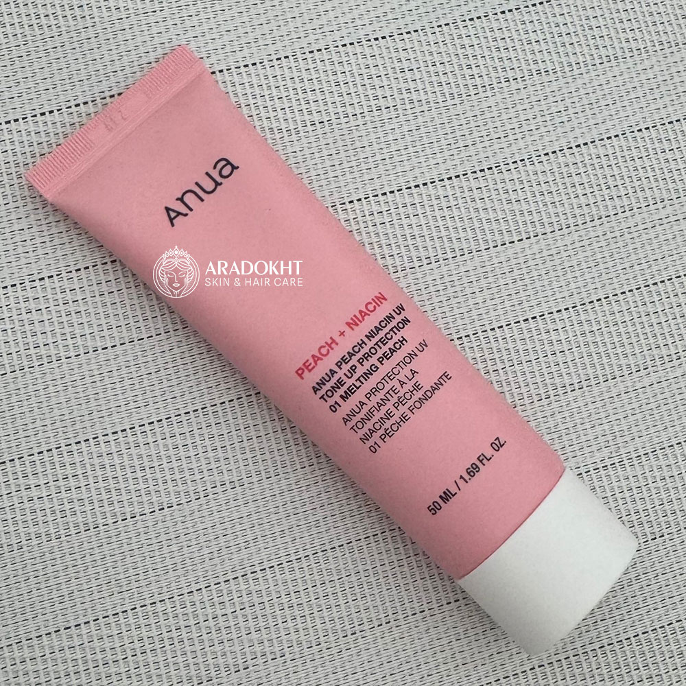 ضد آفتاب تون آپ هلو نیاسینامید آنوا Anua Peach Niacin UV Tone Up Protection 01 Melting Peach — تصویر ۳