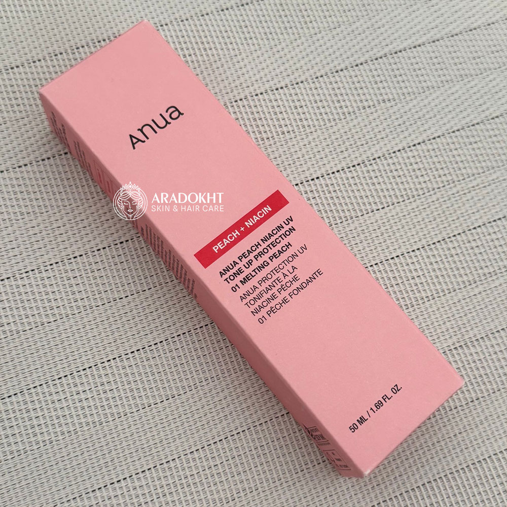 ضد آفتاب تون آپ هلو نیاسینامید آنوا Anua Peach Niacin UV Tone Up Protection 01 Melting Peach — تصویر ۴