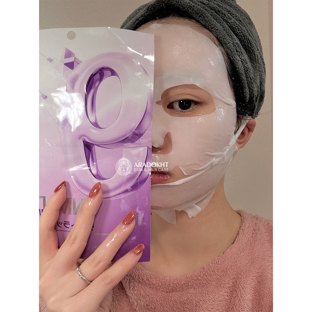 ماسک ضد چروک بایو لیفتینگ شماره 9 نامبوزین Numbuzin No.9 Sheet Mask NAD+ BIO Lifting-sil Full Face Mask — تصویر ۳