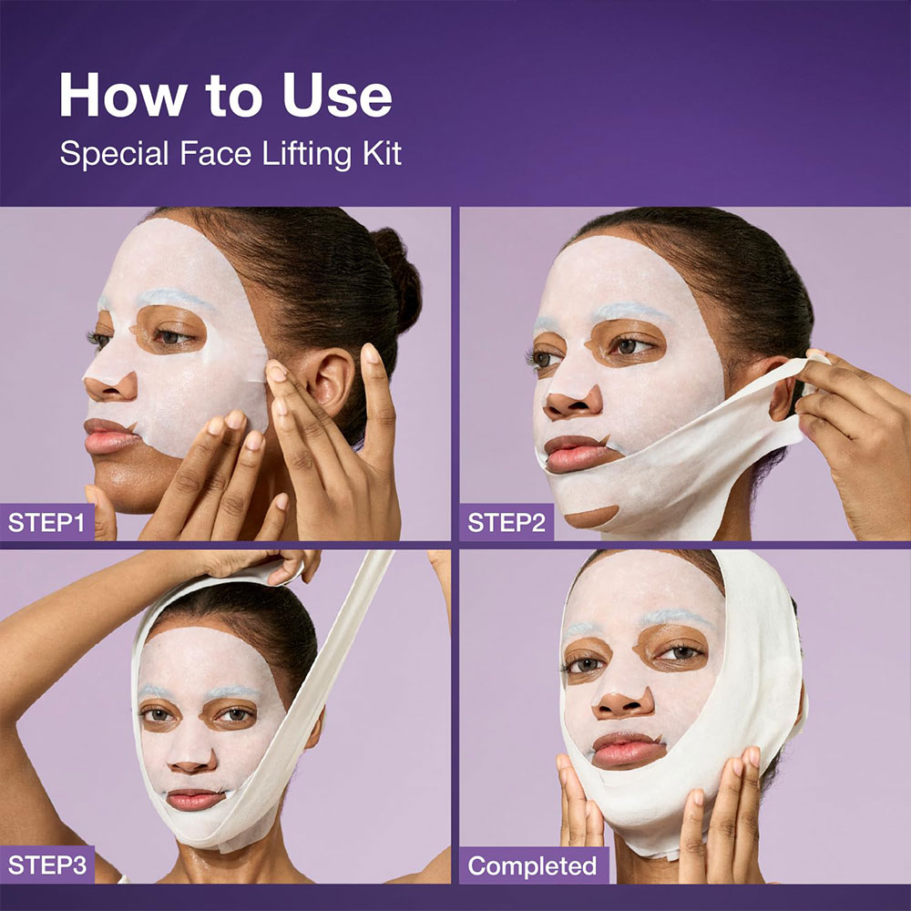 ماسک ضد چروک بایو لیفتینگ شماره 9 نامبوزین Numbuzin No.9 Sheet Mask NAD+ BIO Lifting-sil Full Face Mask — تصویر ۸